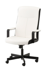 Комп'ютерне крісло MILLBERGET IKEA Білий жива фотографія