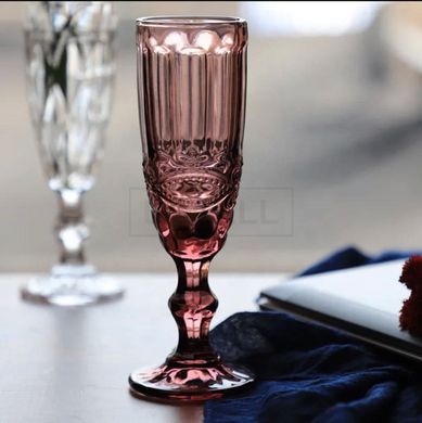 Келих для шампанського ВІНТАЖ Olens 180 мл Рожевий