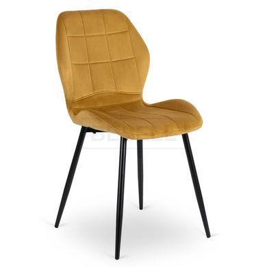 Стілець оксамитовий MEBEL ELITE IRYS Velvet Гірчичний жива фотографія