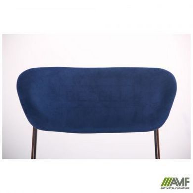 Стул Alphabet A Velvet AMF Синий / Золото реальная фотография