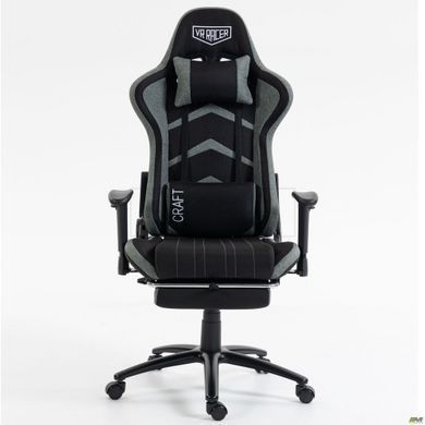 Кресло VR Racer Textile Craft черный/серый