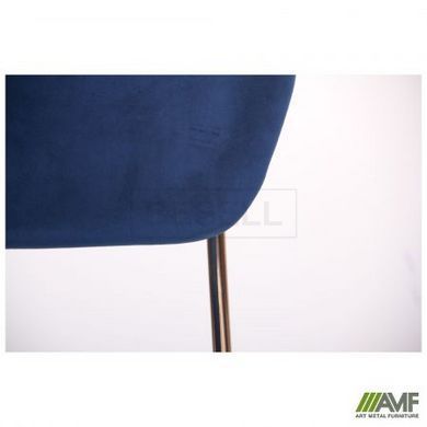 Стул Alphabet A Velvet AMF Синий / Золото реальная фотография