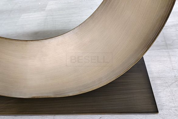 Стол AMELIA Intarsio Керамика 160(240)*90 стол черный мат/бронзовый реальная фотография
