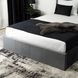 Кровать двуспальная бархатная MEBEL ELITE MELIA Velvet 140x200 Темно Серый