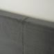 Кровать двуспальная бархатная MEBEL ELITE MELIA Velvet 140x200 Темно Серый