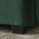 Кровать двуспальная бархатная MEBEL ELITE CROS Velvet 140x200 см Зеленый