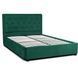 Кровать двуспальная бархатная MEBEL ELITE CROS Velvet 140x200 см Зеленый