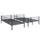 Молодіжне двоярусне ліжко  2в1 TRES Mebel Elite 90x200  Black