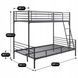 Молодіжне двоярусне ліжко  2в1 TRES Mebel Elite 90x200  Black
