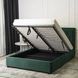 Кровать двуспальная бархатная MEBEL ELITE CROS Velvet 140x200 см Зеленый