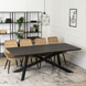 Стіл розкладний Hamilton MEBEL ELITE 160(200)х90 см Чорний