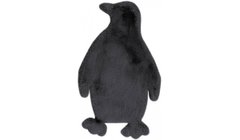 Пушистый Ковер Lovely Kids Arhome в форме Пингвина 52х90 Антрацит реальная фотография