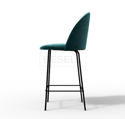 Полубарный стул RIO M light bar Bonsso Зеленый / Металл реальная фотография
