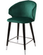 Напівбарний стілець PALERMO bar Bonsso З Накінечниками Зелений / Дерево