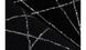 Ворсовий Килим Bijou Arhome з геометричним принтом 160х230 Чорний/Срібний
