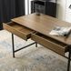 Письменный стол ALLY  Mebel Elite 123 см Орех / Черный