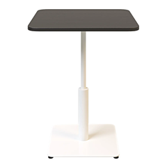 Стіл Ibiza Soft light Lovko 70x70 Білий метал/чорний жива фотографія