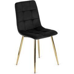Стул YORK Velvet Mebel Elite Черный / Золотой реальная фотография
