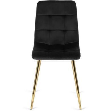 Стул YORK Velvet Mebel Elite Черный / Золотой реальная фотография