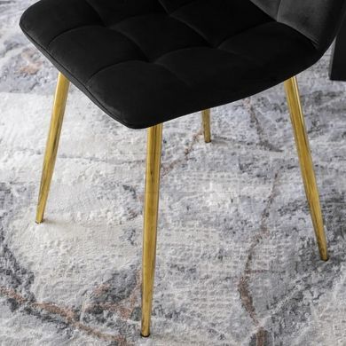 Стул YORK Velvet Mebel Elite Черный / Золотой реальная фотография