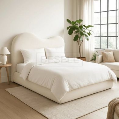 Ліжко TALINN Boucle Mebel Elite 180x200 Cream  жива фотографія