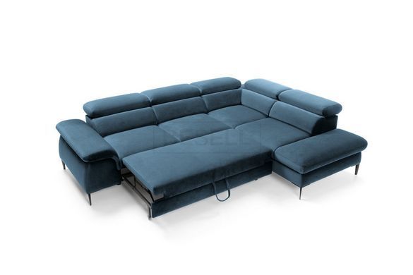 Диван кутовий розкладний БЛЮС Л / BLUES L на ніжках Perfect Home Польща
