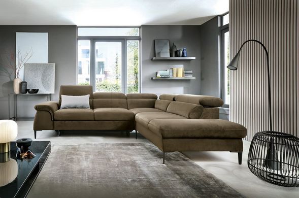 Диван кутовий розкладний БЛЮС Л / BLUES L на ніжках Perfect Home Польща