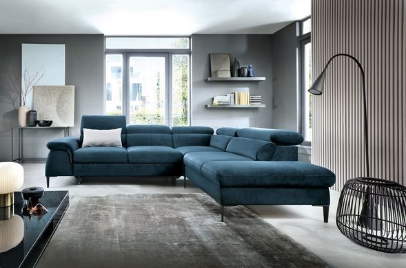 Диван кутовий розкладний БЛЮС Л / BLUES L на ніжках Perfect Home Польща
