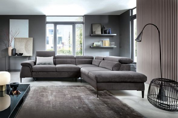 Диван кутовий розкладний БЛЮС Л / BLUES L на ніжках Perfect Home Польща
