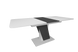 Стол раскладной CARVELO B/B Intarsio 140(180)x80 Белая Аляска РЕ / Черный Униколор реальная фотография