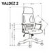 Компьютерное кресло VALDEZ 2 Halmar Серый