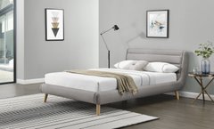 Ліжко ELANDA Halmar 180*200 Світло-сірий жива фотографія