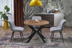 Раскладной стол HALMAR PERONI 100-250x100 см, орех - черный реальная фотография