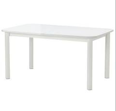 Стіл Обідній Розкладний STRANDTORP IKEA 150/205/260x95 Білий жива фотографія