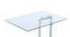 Журнальний стіл Quadro Arhome 45,7x35,5 Прозорий/Срібний