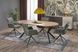 Стіл розкладний HALMAR PERONI 100-250x100 см, горіх - чорний