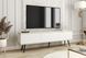 Тумба під телевізор Perfect Home Оро / Oro 3-дверна з чорними ніжками RTV175 Білий жива фотографія