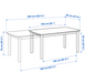 Стіл Обідній Розкладний STRANDTORP IKEA 150/205/260x95 Білий