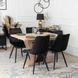 MEBEL ELITE Комплект CLARK Стол 120-160 см Дуб Артисан/Черный и 4 стула RIO Черный