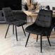 MEBEL ELITE Комплект CLARK Стол 120-160 см Дуб Артисан/Черный и 4 стула RIO Черный