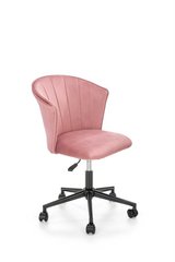 Кресло поворотное PASCO Velvet Halmar Розовый реальная фотография
