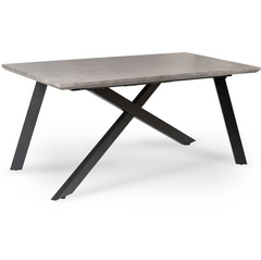 Стіл розкладний Hamilton MEBEL ELITE 160(200)х90 см Сірий Бетон жива фотографія