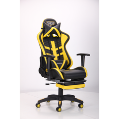 Компьютерное кресло VR Racer BattleBee AMF Черный Желтый реальная фотография