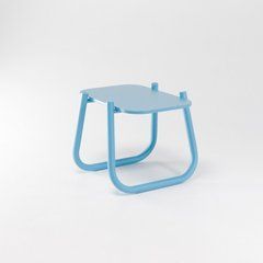 Кофейный столик Basic 60х55 Голубой реальная фотография