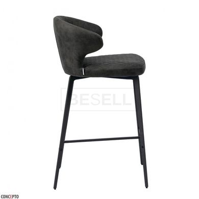 Напівбарний стілець KEEN Concepto Тканина Темно-сірий жива фотографія