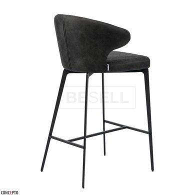 Напівбарний стілець KEEN Concepto Тканина Темно-сірий жива фотографія