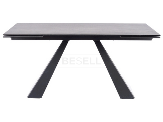 Стол Раскладной SALVADORE CERAMIC 160(240)X90 Signal Серый Мрамор реальная фотография