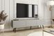 Тумба під телевізор Perfect Home Оро / Oro 3-дверна з чорними ніжками RTV175 Сірий жива фотографія