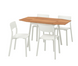 Столовий комплект IKEA PS 2012 / JANINGE IKEA Бамбук / Білий