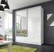Шкаф-купе Perfect Home Ария I/Aria I 180 2-дверный с зеркалом Белый/белый глянец